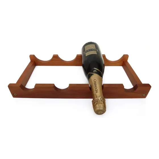 Porta Vino Para 4 Botellas En Algarrobo