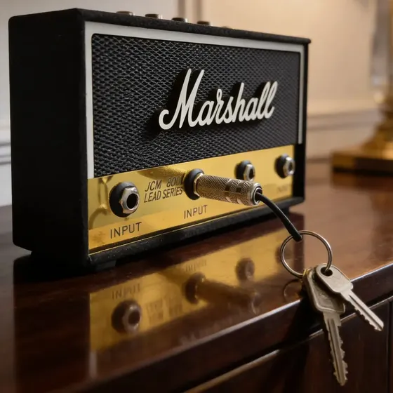 Portallaves Marshall Amplificador Guitarra Llavero Premium
