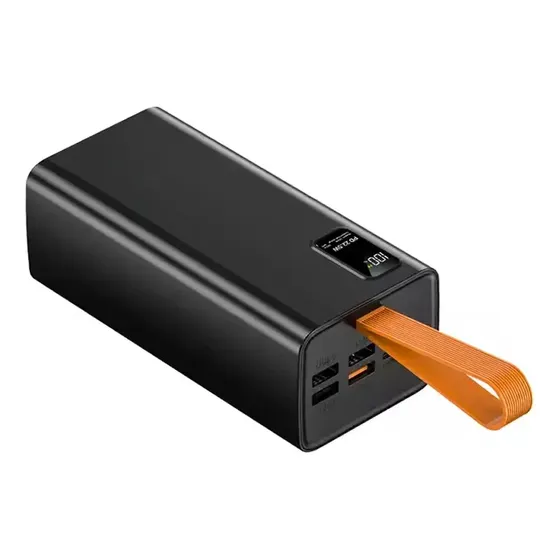 Power Bank 40000mah Carga Rapida 22.5W 5 Puertos USB-C Carrello CA-38 Negro