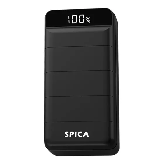 Power Bank Cargador Inalambrico 30000mah SPICA SW-800 Micro Usb Tipo C Color Negro