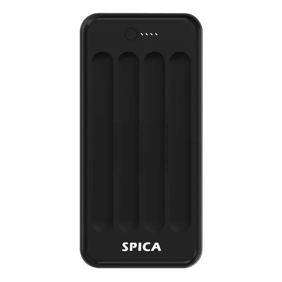 Power Bank Cargador Portatil 12000mah Spica Sw-100 Bateria Color Negro