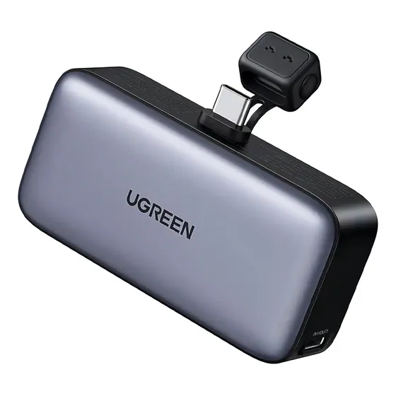 Power Bank Mini 5000 mah conector USB-C 20 W color gris Ugreen