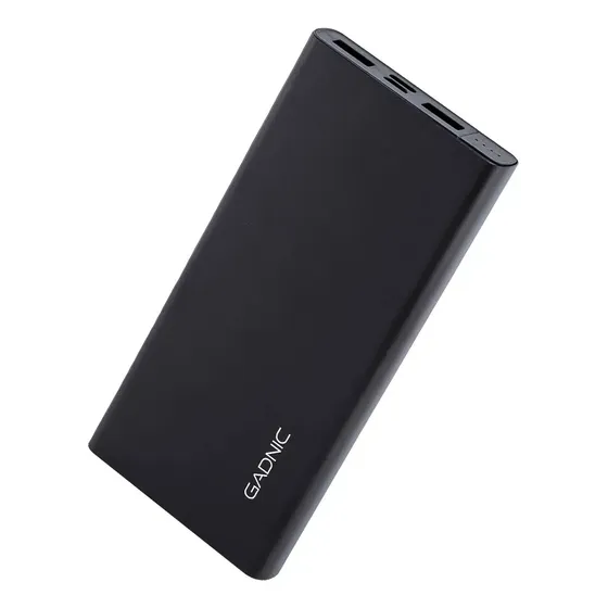 Power Bank Portátil Gadnic Cargador Metálico 15000 mAh Multicarga Simultánea