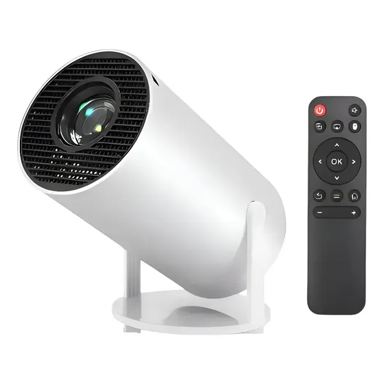 Proyector Portatil 4k Wifi Bluetooth Led Full Inteligente Blanco