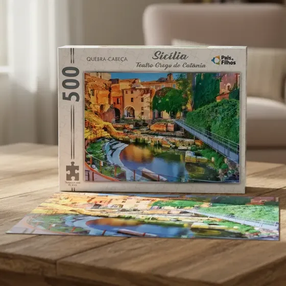 Puzzle Rompecabezas 500 Piezas Sicilia Teatro Grego Catania