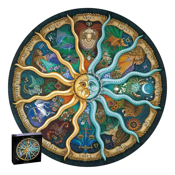 Puzzle Rompecabezas Mandala Zodiacal Circular 1000p Full