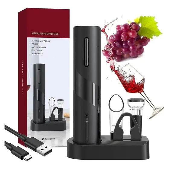 R Abridor De Vino Eléctrico 6 En 1, Vino Eléctrico Riqueza