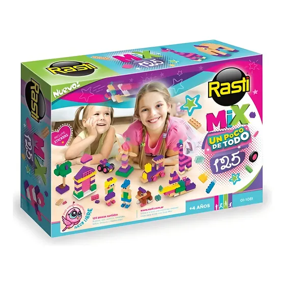 Rasti Mix 125 Piezas De Todo Un Poco Nenas Bloques