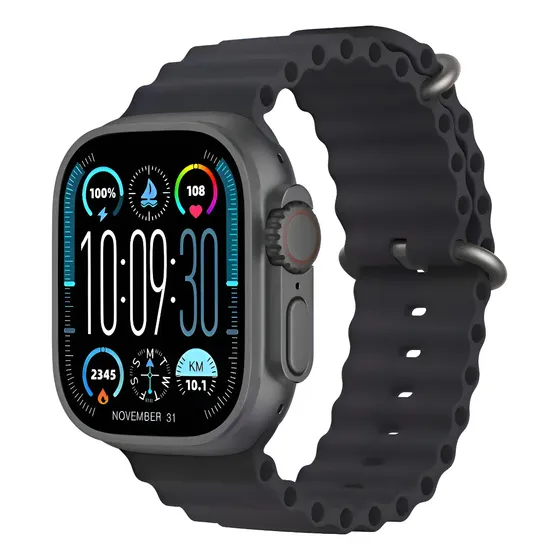 Reloj Inteligente Smartwatch S9 Ultra 2 Con Correa Hombre Mujer Color Negro