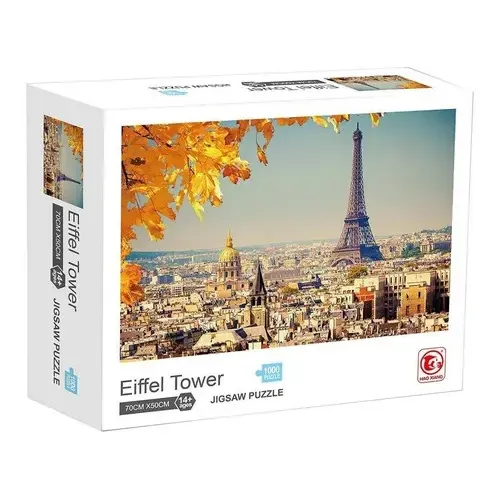 Rompecabezas 1000 Piezas Funny Land Eiffel Tower Paisaje Horizontal