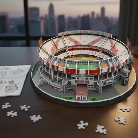 Rompecabezas 3d Estadio Munumental River Plate Kids Club Sb