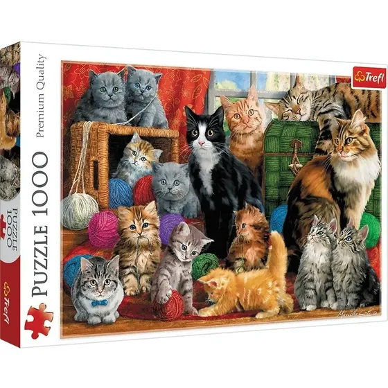 Rompecabezas Puzzle 1000 Piezas Trefl Encuentro Felino 10555