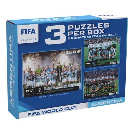 Rompecabezas Puzzle X3 Argentina 250pzs Fifa Fwc-0012-01