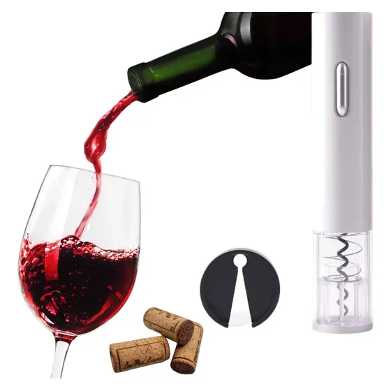 Saca Corchos Electrico Destapador De Botella De Vino A Pilas