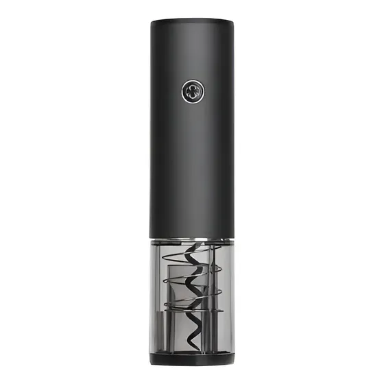 Sacacorcho Electrico De Aluminio Recargable Usb Saca Corchos Color Negro