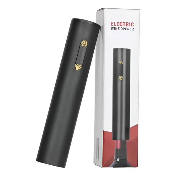 Sacacorchos automático destapador eléctrico vino pila color negro Wine Opener