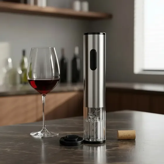 Sacacorchos Automatico Recargable Destapador De Vino Usb Carga Acero Inoxidable Calidad Premium Electrico Abridor