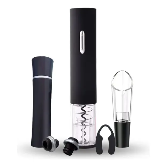 Sacacorchos Eléctrico Destapador de Vino Daza Kit Abridor Automático de Botellas Sommelier Recargable USB Incluye Accesorios Corta Cápsulas 