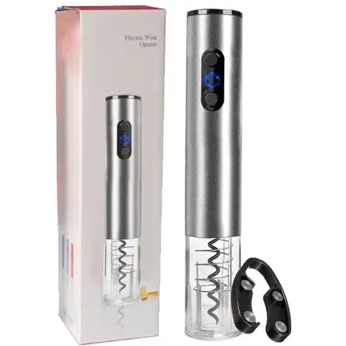 Sacacorchos Eléctrico Metal TodoMicro ECRS01 Con Cortador 25.2cm