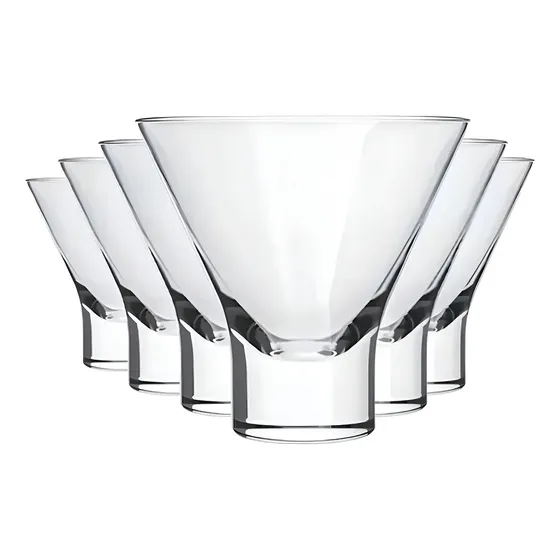 Set 12 Vasos Coctel Martini Postre 180ml Lhabela Nadir