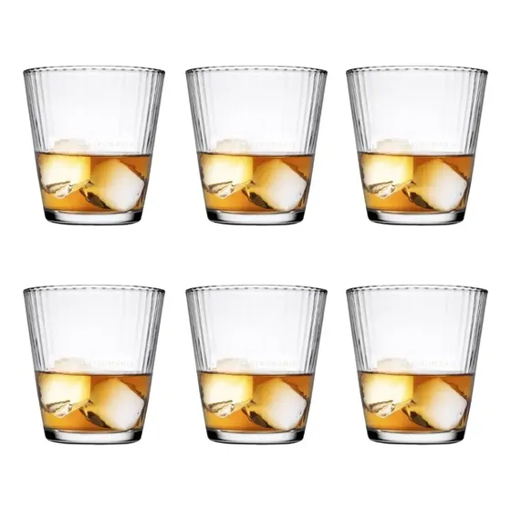 Set 12 Vasos Vidrio Templado 390ml Pasabahce Transparente Tragos