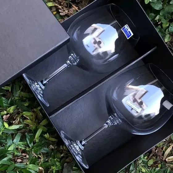 Set 2 Copones Gin De Cristal En Caja Regalo Original Copa