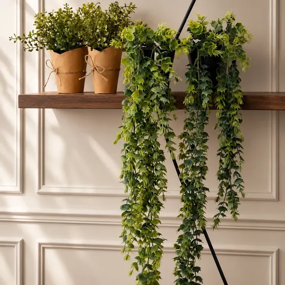 Set 4 Piezas Plantas Artificiales Para Decorar