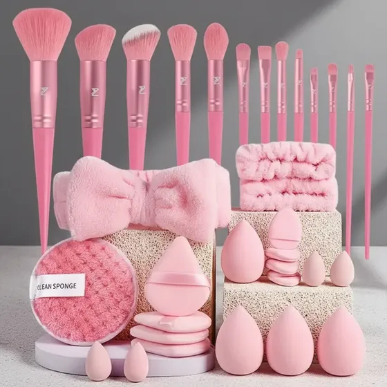 Set De 20 Brochas Para Maquillaje Profesional 40 Piezas