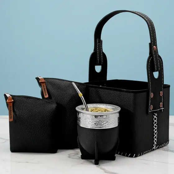 Set De Mate Imperial Sumate Latas Canasta Bombilla Premium
