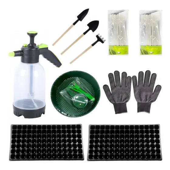 Set De Siembra Y Repicado Con Rociador Y Herramientas