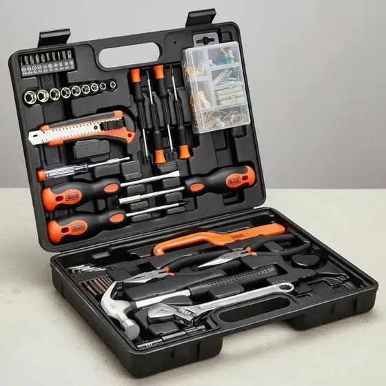 Set Herramientas 124 Pzas Black And Decker Bmt124c-ar Color Naranja