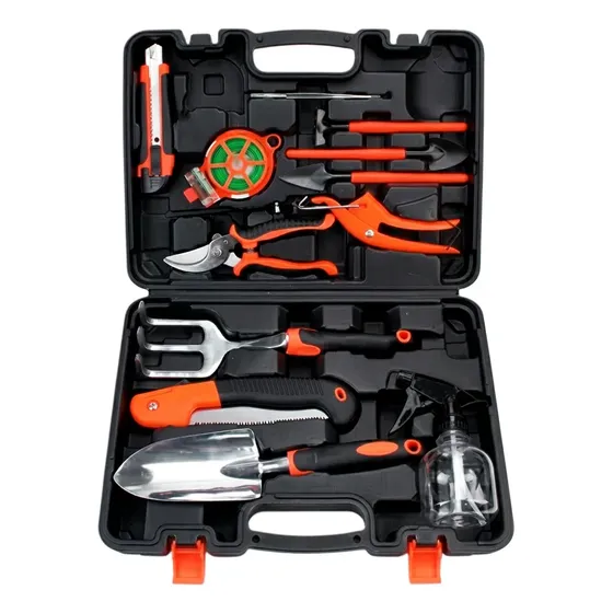 Set Jardineria Kit De Herramientas Jardin Huerta Plantas Negro