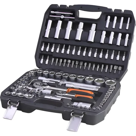 Set Juego Tubos Llave Crique 1/4 1/2 Lusqtoff 108pz Maletin