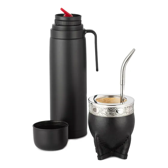 Set Matero Combo Imperial Uruguayo Full Negro Kit Premium