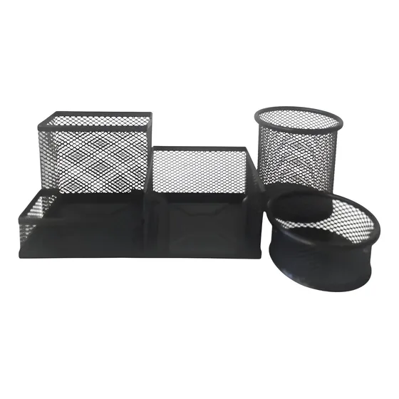 Set Organizador 3 Cavidades Escritorio Metalico
