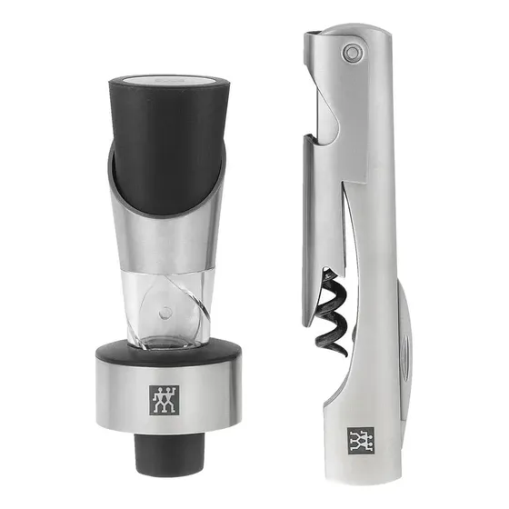 Set Sommelier 2 Piezas Acero Inoxidable Cocina Bar