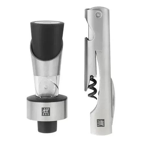 Set Sommelier 2 Piezas Acero Inoxidable Cocina Bar