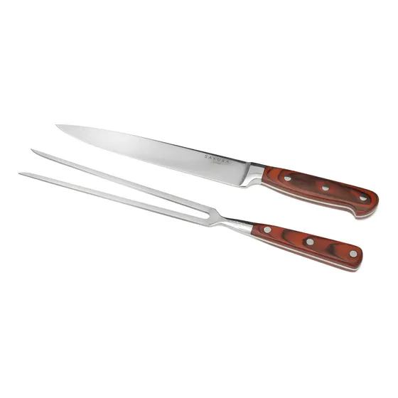 Set Tenedor Y Cuchillo Parrillero Sakura Vintage Roast 2 Pz