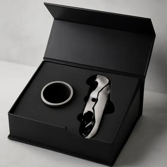 Set Vino Sommelier Sacacorcho +aro Antiogota En Caja Regalo
