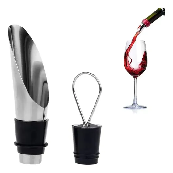 Set X2 Pico Vertedor Aireador Tapon Botella Oxigenador Vino