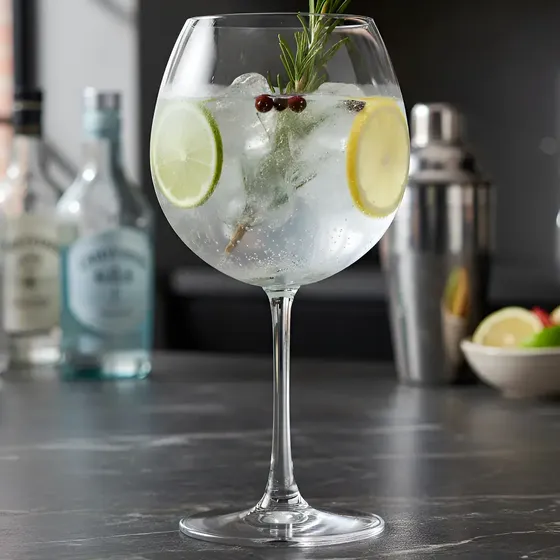 Set X6 Copas Gin Tonic Cristal 680 Ml Edelita Transparente