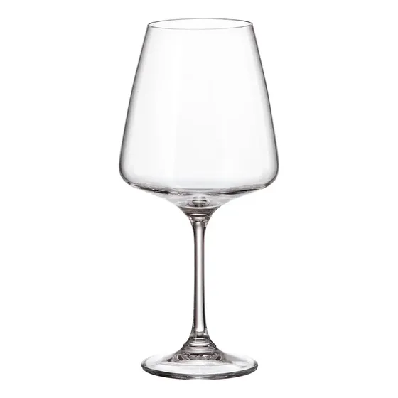 Set X6 Copas Vino Corvus Crystal Bohemia Degustación 570 Ml Transparente