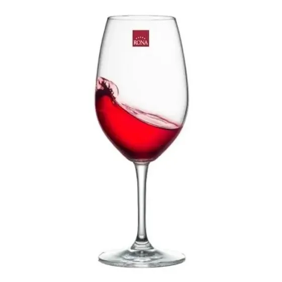 Set X6 Copas Vino Gala Rona Yarra Cristal 500cc Elegante Transparente