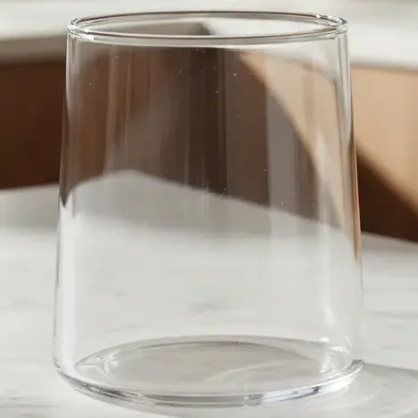 Set X6 Vasos De Vidrio Borosilicato Liso  315ml Bajo