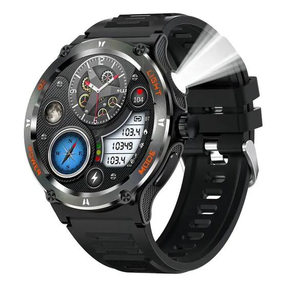 Smartwatch Deportivo KT76 Negro 1.53" Resistente Agua 3ATM Bluetooth