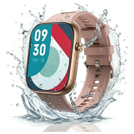 Smartwatch Jd Venecia Sport Bluetooth Llamadas Pantalla 1.96" Táctil Malla Color Rosa Resistente Al Agua Ip68