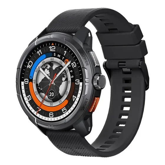 Smartwatch Reloj Inteligente Haylou Solar Ultra Ls30 Negro Negro Mesh Negro Plateado