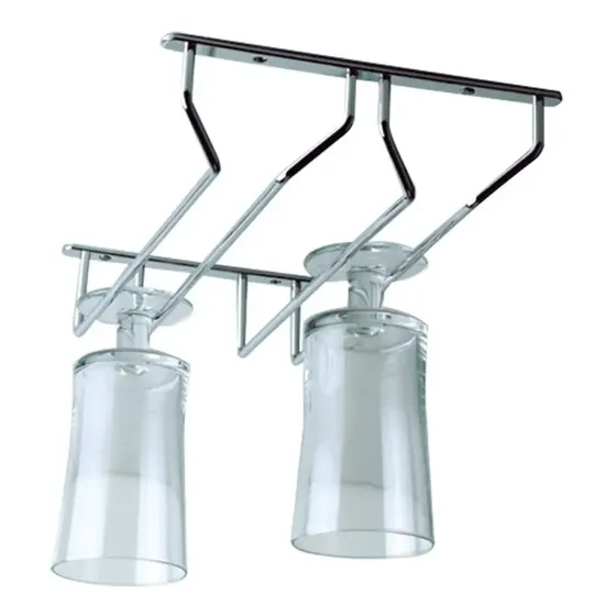 Soportes Para Copas Doble De Fijación Superior Cromado