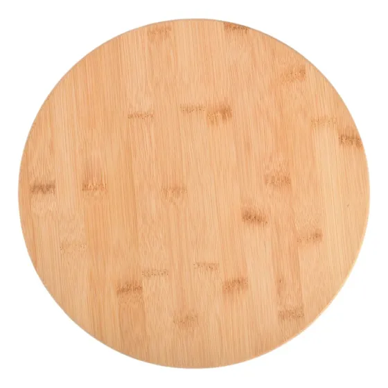 Tabla Giratoria Bamboo Bandeja Plato Madera Tortas Picadas