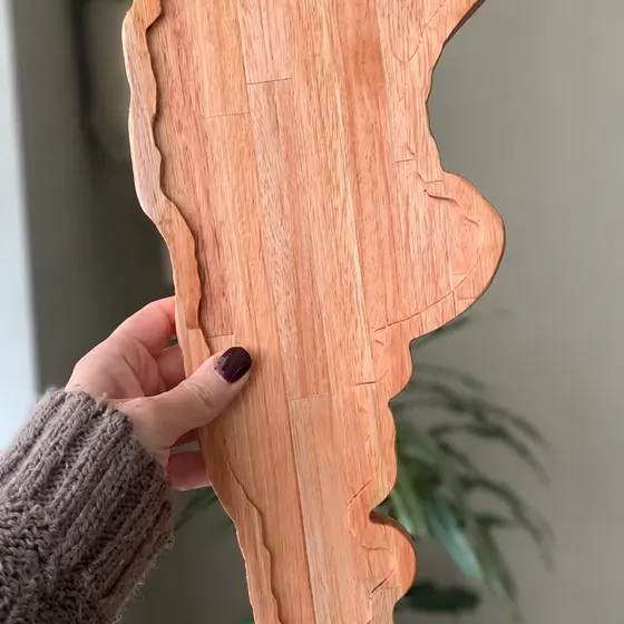 Tabla Madera Argentina Eucalipto 40 Cm. Picadas Mundial